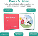 Binibi Spanish Books for Babies & Toddlers 1-3 La Granja Interactive Bilingual Sound Book with Farm Animal Sounds | Bilingual Children's Book | Spanish Learning for Kids | Libro en español para bebés by TinyTreasures Baby Boutique