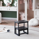 Step Stool for Adults,Holds up to 500Lb,3 in1 Heavy Duty Sturdy Two Step Stool for Kichen/Bathroom/High beds, Wooden&Metal Frame, Non-Slip Pads by TinyTreasures Baby Boutique