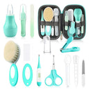 Baby Healthcare and Grooming Kit with Nail Clippers, Scissors, Infant Grooming Kit for Newborns (18 in 1, Green) by TinyTreasures Baby Boutique