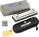 Hohner Special 20 Harmonica - Key of F Sharp Bundle with Case, Pouch, Online Manual, and Austin Bazaar Polishing Cloth by TinyTreasures Baby Boutique