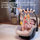TUMAMA 2 in 1 Spiral Car Seat Toys for Babies 6-12 Months, Arch Stroller Toys for Infant 0-12 Months Hanging Toys with Clip Bouncer Bassinet Activity Toy by TinyTreasures Baby Boutique