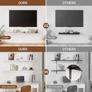 Heimlove Floating Shelves for Wall 48 Inches Long,9.3" Deep White Floating Shelf Set of 2,Wall Mounted Shelves for Bathroom Bedroom Living Room Kitchen Office,Shelf for Books Storage Room Decor by CozyNest Decor