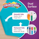 Colorations Arts and Crafts Paper Roll - 36" x 1000', Aqua, Dual Surface, Markers, Finger Paints, Painting, Watercolors, Acrylic Paints, Wall Art, Bulletin Board Paper, Kids Crafts (Item