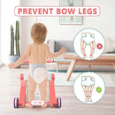 QDRAGON 5 in 1 Walker for Baby Girl, Baby Push Walkers, Assemble as Scooter/Motorbike/Activity Center/Detachable Panel, Walking Toys for Infants 6-12 Months, Red by TinyTreasures Baby Boutique
