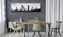 Black and White Wall Art Houston Skyline Canvas Print Picture Panoramic Cityscape Poster Decoration for Bedroom Office Home Decor Framed and Ready to Hang, 13.8"x47.3" by CozyNest Decor