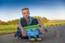 Skateboards Complete 22 Inch Mini Cruiser Retro Skateboard for Kids Boys Youths Beginners by TinyTreasures Baby Boutique