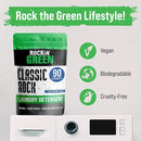 Rockin' Green Classic Rock Laundry Detergent (90 Loads), Plant based, All Natural Laundry Detergent Powder, Vegan and Biodegradable Odor Fighter, Safe for Sensitive Skin, 45 oz (Freshwood Mac) by TinyTreasures Baby Boutique