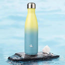 Insulated Water Bottles,17 oz Double Wall Stainless Steel Vacumm Metal Flask for Sports Travel,Sandy Beach by CozyNest Decor