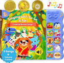 GO GO 9 Creative Animal Nursery Rhymes: Interactive Book for 1 Year Old, Sound Books for Toddlers 1-3, Musical Books for Toddlers 1-3, Music Book for Toddlers 1-3, Baby Books with Sound, Singing Books by TinyTreasures Baby Boutique