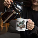 Personalized Unique Steampunk Tank Design Mug, Custom Mechanical Tank Art Coffee Cup 11oz, White Mug Gift For Mechanic Enthusiasts, Custom Name Ceramic Cup 11oz Or 15oz, Kids Mug by CozyNest Decor