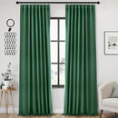 ANRODUO Back Tab Blackout Curtains for Bedroom Living Room, Rod Pocket Pinch Pleated Thermal Insulated Room Darkening Curtains 96 Inches Long 2 Panels, Hunter Green, 42 x 96 Inch by TinyTreasures Baby Boutique