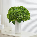 8pcs Fake Flowers Silk Hydrangea Artificial Flowers Bouquets Faux Hydrangea Stems for Home Table Centerpieces Wedding Party Decoration by CozyNest Decor