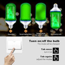 OMK - Christmas Decorations LED Flame Effect Light Bulbs - Upgraded 4 Modes Green Fire Simulated Lamps - Holiday/Christmas Gifts/Indoor/Outdoor Decoration Lights (2Pack) by GreenHaven Gardens