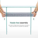 ivinta Glass Console Table with Storage, 39.4" Modern Entryway Table for Living Room, Foyer, Hallway, Bedroom 5101 (Gray) by CozyNest Decor