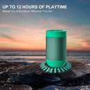 comiso Bluetooth Speaker with IP65 Waterproof,5.3 Bluetooth,TWS Pairing,Support TF Card,Portable Wireless Speaker for iPhone Samsung and More-Green by TinyTreasures Baby Boutique
