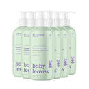 ATTITUDE 2-in-1 Baby Hair Shampoo and Body Wash, EWG Verified, Plant- and Mineral-Based Ingredients, Hypoallergenic Vegan and Cruelty-Free, Sweet Apple, 16 Fl Oz (Pack of 6) (16614) by TinyTreasures Baby Boutique