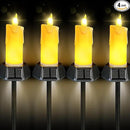 BlcTec Solar Candles Outdoor Waterproof, Flickering Candles with IP65 High Rating Waterproof, Suitable for Outdoor Lawn, Yard, Pathway, Wedding, Camping, Holiday Decorations, 4 PCS by GreenHaven Gardens