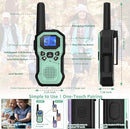 Walkie Talkies for Adults Long Range 2 Way Radios for Kids Rechargeable 4 Pack, Hiking Camping Skiing Cruising Gear with Lamp, USB-C, SOS Siren, NOAA Alert, iVOX Hands-Free, One-Touch Pairing by TinyTreasures Baby Boutique
