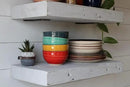 Urban Legacy Reclaimed Barn Joist Deep Floating Shelves | Deep Shelves with Low Profile Shelf Bracket with High Weight Capacity, Set of 2 (48" x 11" x 2.5", Rustic Gray) by CozyNest Decor