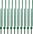ARIFARO Sturdy Duty Metal Fence Posts 7 Feet assemblable,Pack of 10, No Digging Garden U Post for Wire Fencing Steel Poles for Yard, Outdoor by CozyNest Decor