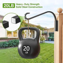 16 Inch 2 Pack Plant Hangers for Indoor/Outdoor Wall Mount - Heavy Duty Hanging Plant Holder & Bird Feeder Hooks, Decorative Black Metal Wall Hangers for Plants, Flower Baskets by GreenHaven Gardens