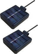 Solar Lantern Light Replacement Top ,LED Solar Panel Lantern Lid Lights Replacement Part for Outdoor Flower DIY Solar Flower Lights Garden Patio Decor (Square 2 pcs) by CozyNest Decor