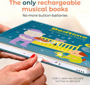 Cali's Books Bedtime Musical Book for Babies and Toddlers 1-3 – USB-C Rechargeable – 6 Classical and Relaxing Pieces | Sound Book for Sleep & Relaxation by TinyTreasures Baby Boutique