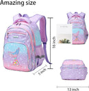 Cusangel Backpack for Girls Boys School Bookbags Kindergarten Elementary Lightweight Waterproof Multifunctional Large Capacity for Backpack (16 inch Fun Prints) by TinyTreasures Baby Boutique