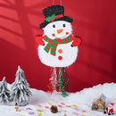 Wernnsai Christmas Piata Large Pull String with Blindfold Bat Cute Snowman Piata for Christmas Party Games White Party Decorations 16.5' x 12.4' by TinyTreasures Baby Boutique