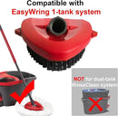 Spin Mop Scrub Brush Head Compatible with OCedar EasyWring 1 Tank System, Mop Scrubber Attachment, Upgraded Stiff Bristle Scrubbing Mop for Floor Cleaning by CozyNest Decor