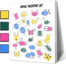 SHINCO Cute Teacher Appreciation Gift Fingerprint Art, Animal Fingerprint Art, Children's Creative Souvenirs, Children's Day DIY Souvenirs by TinyTreasures Baby Boutique