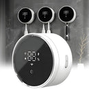 Toothbrush Holders Cleaner & Dryer for Bathroom - Mirror Wall Mounted [Rechargeable, Auto Sensor Open/Close Lid, LED Smart Screen] Adhesive Electric Tooth Brush Razor Holder with Cover for Home Travel by CozyNest Decor