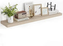 48 Inch Floating Shelves, 3D Textured Wood Grain, 48"x9.25"x1.5" Inch Deep Floating Shelves for Wall, Wooden Shelves for Bathroom, Bedroom, Living Room, Vintage White Oak by CozyNest Decor
