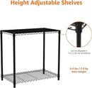 Amazon Basics 2-Shelf Stackable Storage, 13.3" D x 23.2" W x 22.2" H, Black by CozyNest Decor