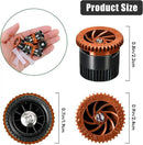 10 Pieces Variable Arc Nozzle, Replacement Pop-up Sprinkler Heads Compatible with Most of Adjustable Pop Up Sprinkler Spray Head for Garden Lawn Irrigation (8AN) by GreenHaven Gardens