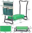 Ohuhu Garden Kneeler and Seat: Upgraded Widened Gardening Stool with Detachable Soft Kneeling Pad, Foldable Garden Bench Heavy Duty with Large Tools Bag and Pouch, Gifts for Women Men Seniors Gardener by GreenHaven Gardens
