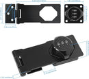 Password Rotary Hasp Locks,Black 1 Pack Cabinet Locks with Combination,Keyless Security Latch for Sliding Barn Door, Gate, Small Door, Closet, Drawers by TinyTreasures Baby Boutique