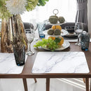 Marble Plastic Placemats Set of 6 Marbles Table Mats Marble Theme Place Mats Wipe Clean Washable Recyclable Table Placemats for Indoor Outdoor Heat Resistant Kitchen Dining by CozyNest Decor
