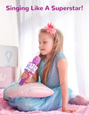 Amazmic Toys for Girls, Kids Karaoke Microphone Toddler Microphone for Kids with Lights, Birthday Gift for Girls, Boys Toy Age 3 4 5 6 7 8+(Light Purple) by TinyTreasures Baby Boutique