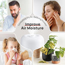 2L Cool Mist Humidifier for Bedroom with 360° Adjustable Nozzle, High and Low Mist Levels, Ultra-Low Noise, Light-Off, No BPA, Auto Shut Off, Ideal Baby Humidifier with Easy Top Filling by TinyTreasures Baby Boutique