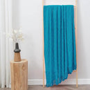 inhand Teal Throw Blanket for Couch and Bed, Soft Living Room Home Decor Knitted Blanket with Tassel, Outdoor Lightweight Breathable Summer Blanket, Farmhouse Warm Woven Decorative, 50"x60" by CozyNest Decor