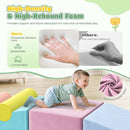 Lischwert Foam Climbing Blocks for Toddlers 1-3, 6pcs Soft Play Set with Crawling Exploration Toys, Indoor Outdoor Infant Safe Blocks for Baby Gym Toddler Playground by TinyTreasures Baby Boutique