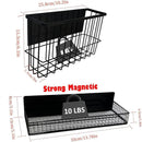 Bruda 2 Pack Magnetic Storage Rack for Spice, Magnetic Organization Shelf for Refrigerator, Fridge, Washing Machine, Oven, Coffee Maker, Metal Peg Board, Stacked Washer and Dryer 010 by CozyNest Decor