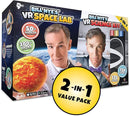 Bill Nye's VR Science Kit and VR Space Lab - Virtual Reality Kids Science Kit, Book and Interactive STEM Learning Activity Set (2 in 1 Combo Pack) - for Ages 8 and Up [Packing May Vary] by TinyTreasures Baby Boutique