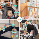DINGLE DANGLE - Travel Mobile - Lightweight, Portable Baby Mobile - Keeping Baby Happy at Home or on the Go! Newborn Essentials Must Haves - Great Baby Registry or Shower Gift - Featured on Shark Tank by TinyTreasures Baby Boutique