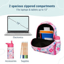 Wildkin ECO rPET 15-inch Kids Backpack – Sustainable, Padded, Adjustable – Pink Floral by TinyTreasures Baby Boutique