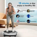 Vibration Plate Exercise Machine - Whole Body Workout Vibration Platform Lymphatic Drainage Machine for Weight Loss Home Fitness with Resistance Bands Remote by CozyNest Decor