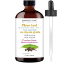 Majestic Pure Clove Essential Oil with Glass Dropper - Huge 4 Fl Oz - 100% Pure and Natural Clove Oil - Premium Grade Essential Oils for Diffuser, Aromatherapy, Soap and Candle Making by CozyNest Decor