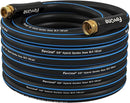 Fevone 50 ft Garden Hose, Heavy Duty Water Hose, Hybrid Polymer, Kink Resistance, Flexible, Durable, Solid Brass Fittings, 3/4" GHT, 5/8" ID, 600 PSI, by GreenHaven Gardens