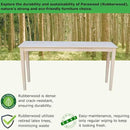 IC International Concepts Extended Length Shaker Console Table, 60" W x 16" D x 30" H Real/Solid Parawood, Kitchen/Dining, 50 Lbs. Wt. Capacity, DIY, Paint/Stain In Any Color, Unfinished by CozyNest Decor
